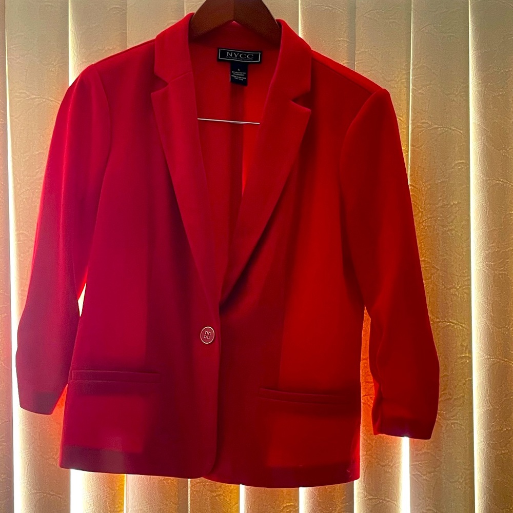 NY Co Clothing Red Blazer